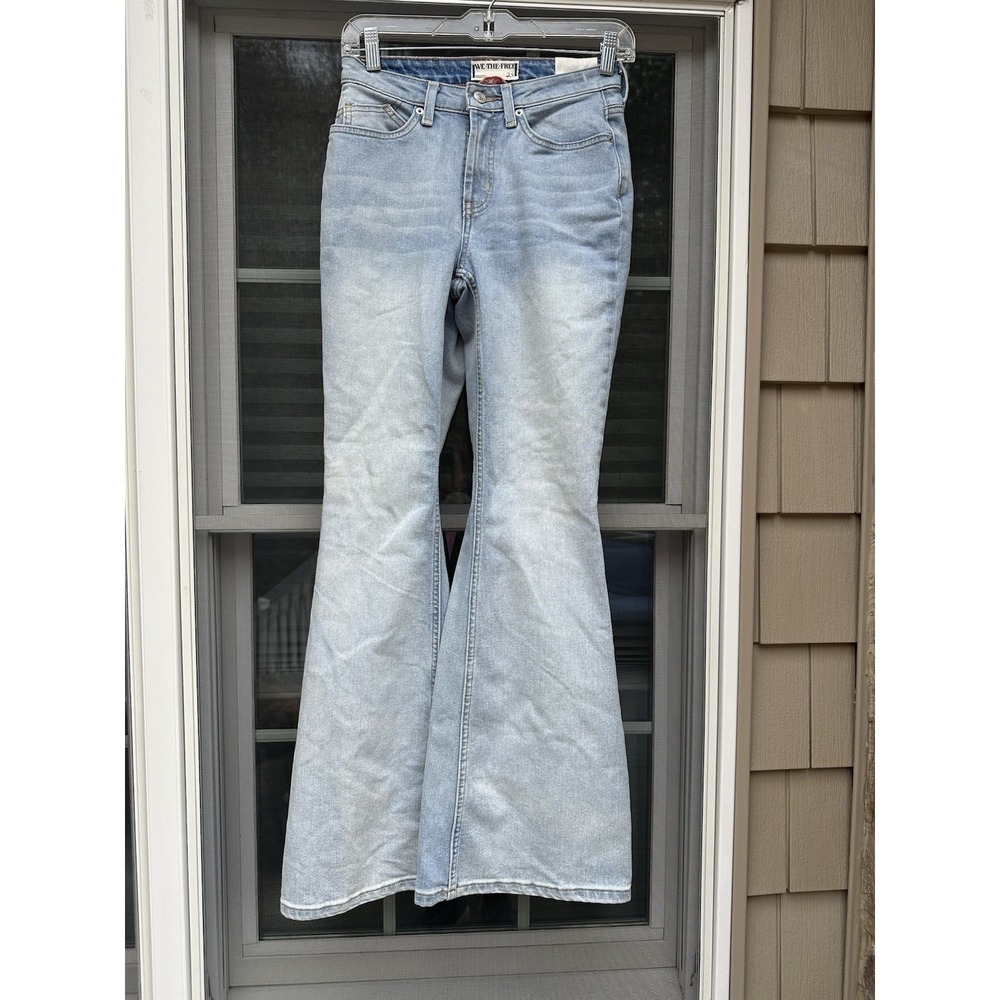 Free People WE THE FREE CRVY High-Rise Flare Jeans Size 25 Vintage New with tags